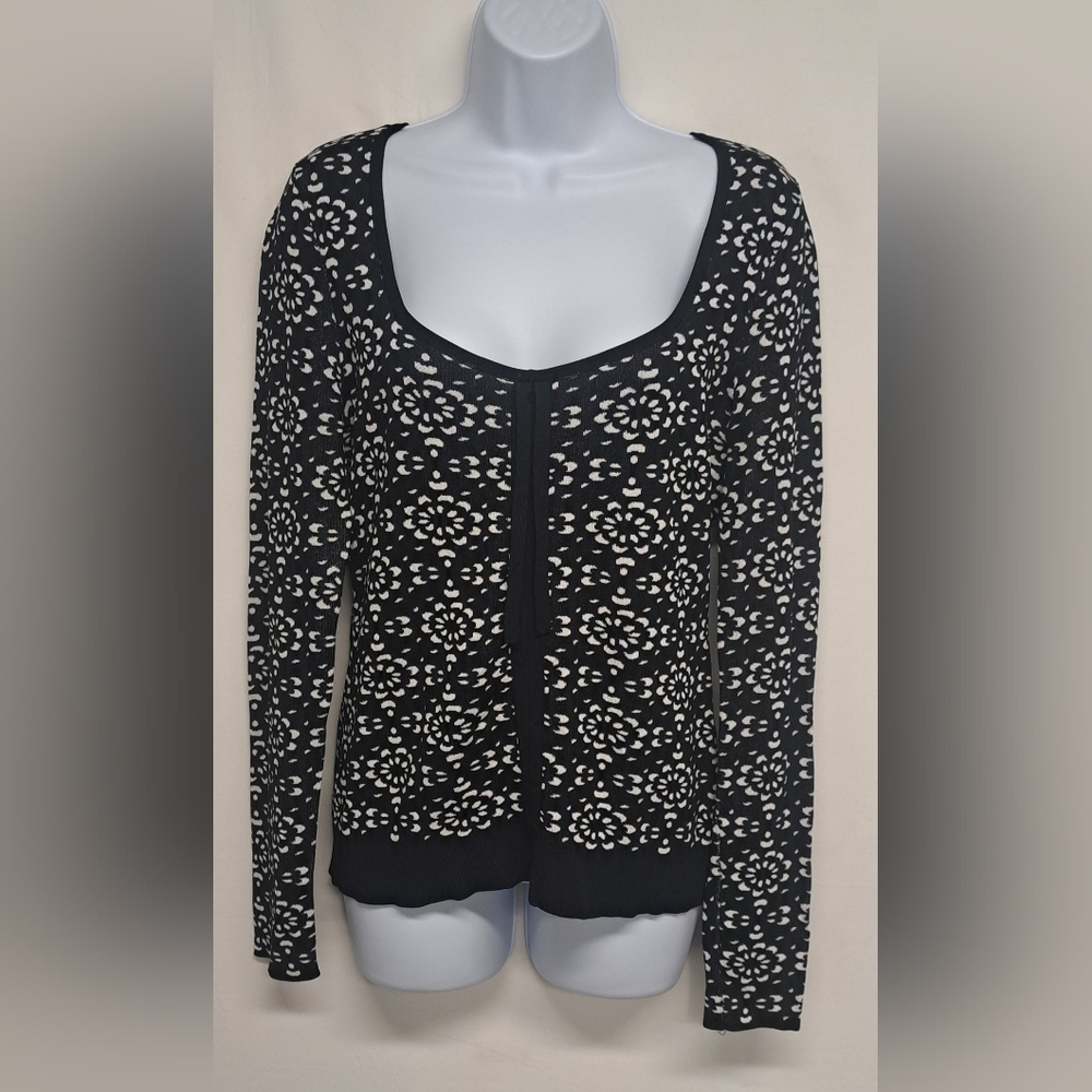 INC International Concepts M Pullover Sweater Stretch Knit Scoop Neck